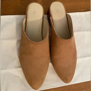 Nisolo Suede Mule - 1.5in Heel - Sz. 8 “Almond”